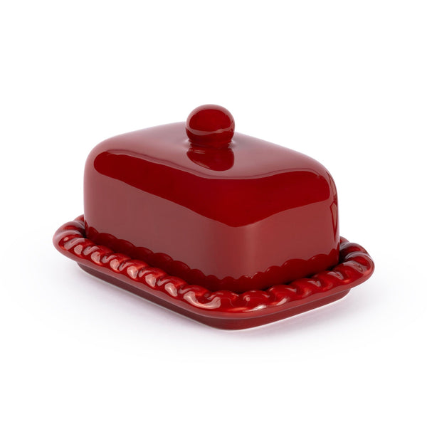 Olaf Butter Dish - Cherry Red Accessories Denise 