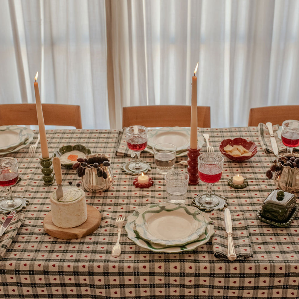 Olaf Candlestick L - Cherry Red Decoration Denise 