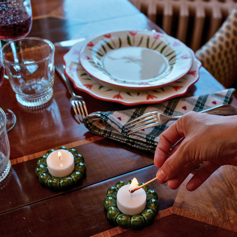 Olaf T-Light - Green Forest table decor Denise 