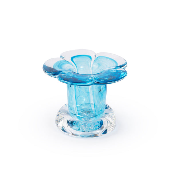 Stella Blue Flower Candlestick table decor Denise 