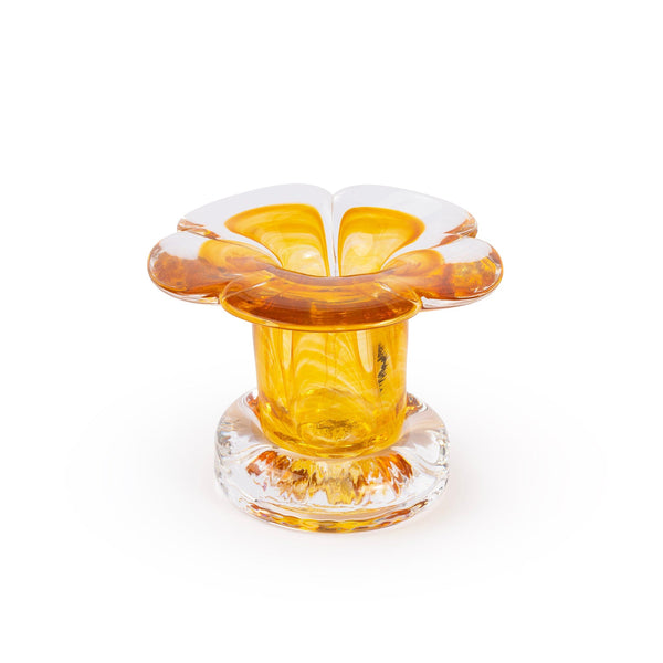 Stella Yellow Flower Candlestick table decor Denise 