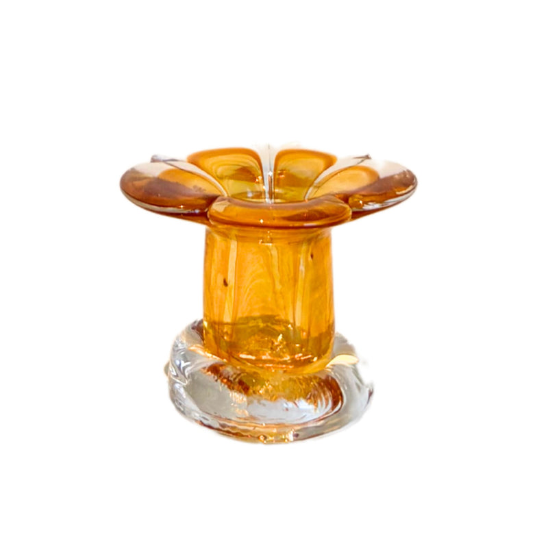 Stella Yellow Flower Candlestick table decor Denise 